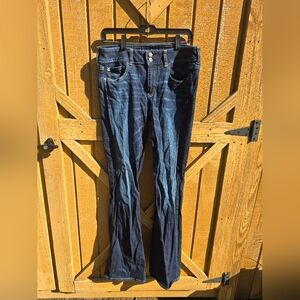 American Eagle Outfitters Dark Blue Women's Boot Cut Jeans